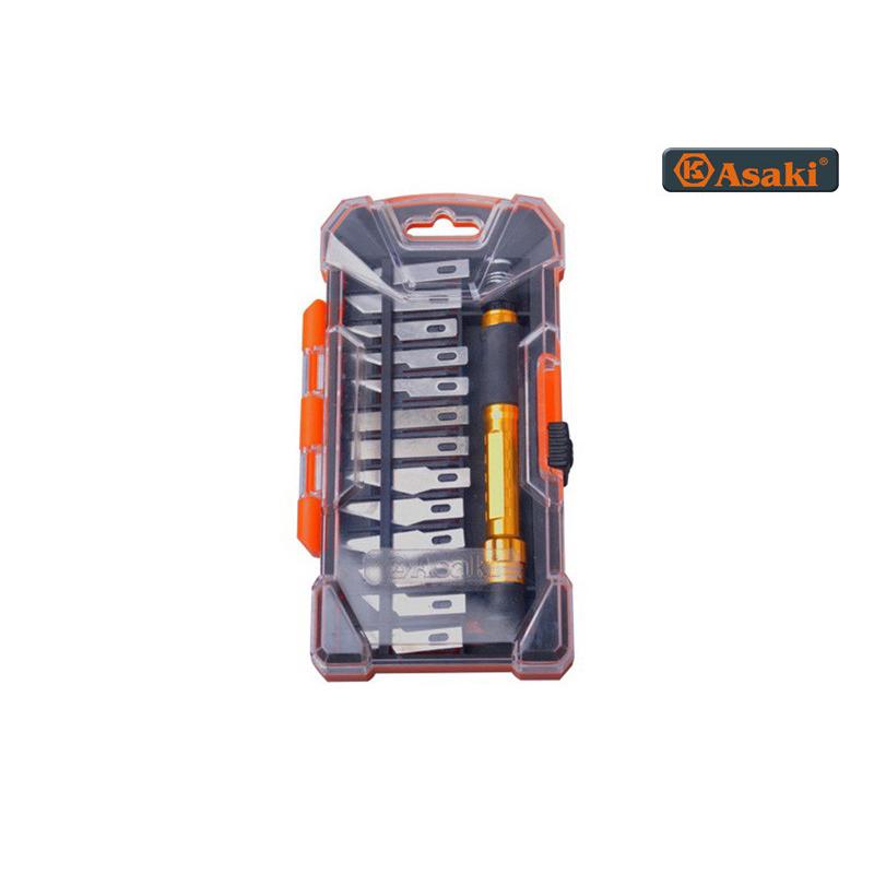 Bộ dụng cụ điêu khắc 14 chi tiết asaki ak-3961