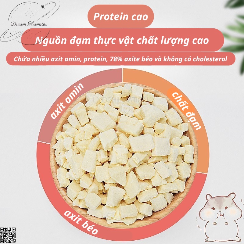 Đậu phụ/đậu hủ Phô Mai đông khô đặc biệt Yee cho hamster và động vật nhỏ khác