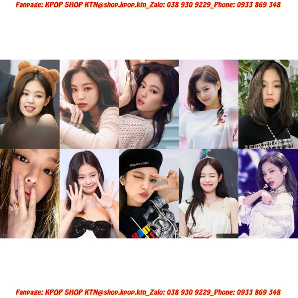 CARD BO GÓC JENNIE BLACK PINK
