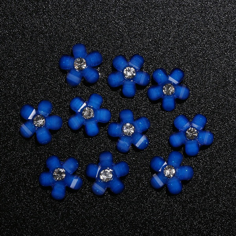 Bộ 10 Miếng Dán Móng Tay 3d Lấp Lánh Nhiều Màu Sắc