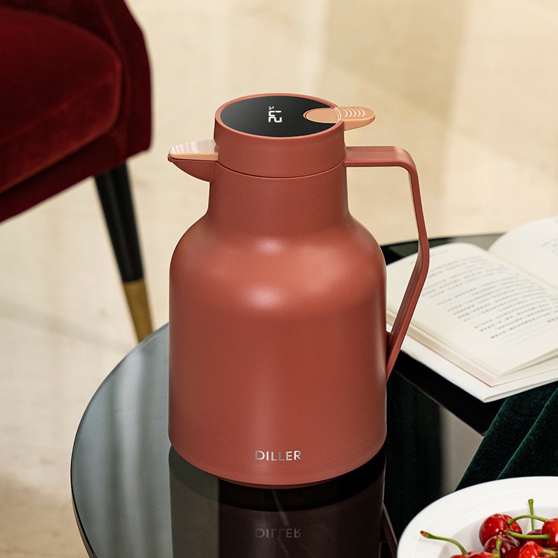 Bình giữ nhiệt Diller 8973/8974 thép không gỉ hiển thị đèn LED chất lượng cao 1.5L