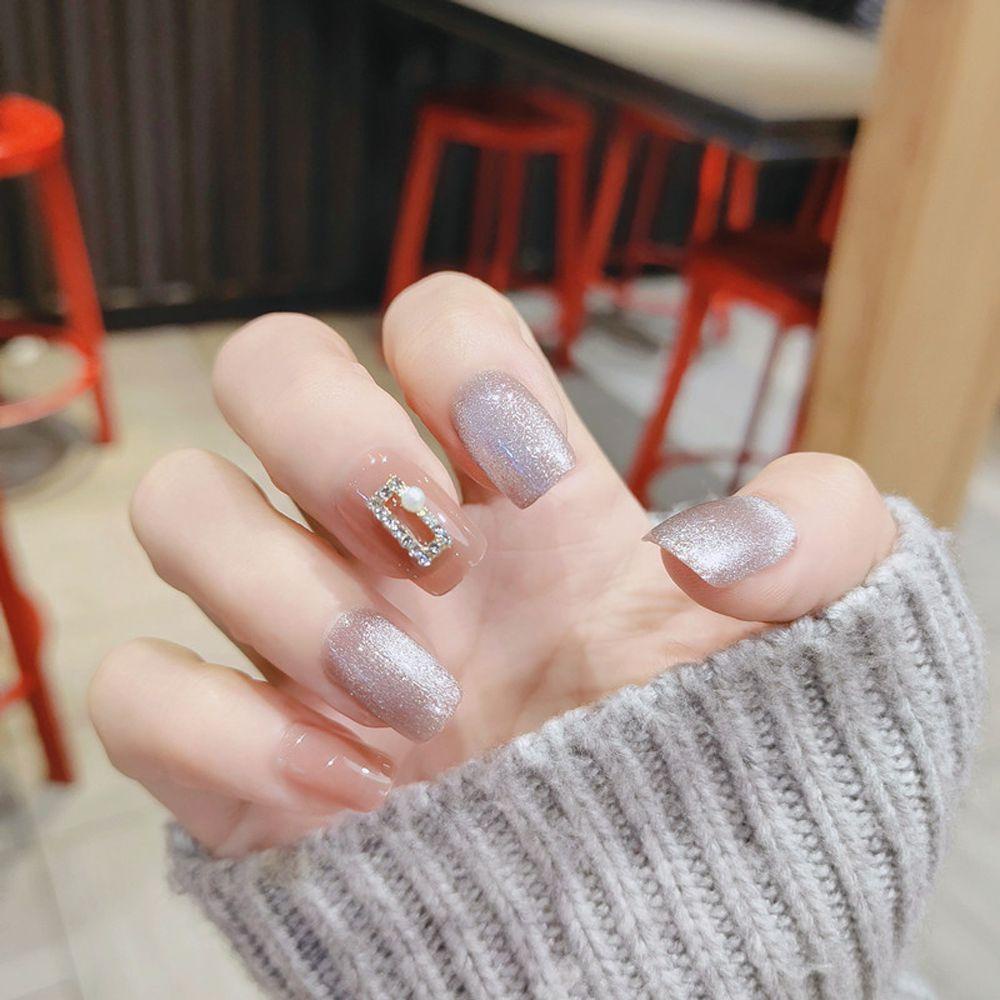 Móng Tay Giả Tháo Rời Được Trang Trí Nơ Thời Trang|Bộ Dụng Cụ Trang Trí Móng Tay Nghệ Thuật