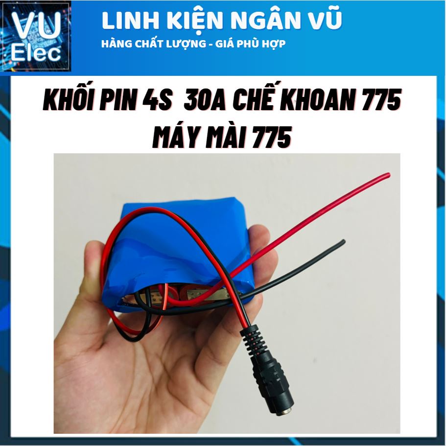 Khối pin Lithium 3S - 4S 12,6v 2000mAH  dòng xả cao 25A - Sạc nhanh 12.6V2A - Mạch tự cân bằng