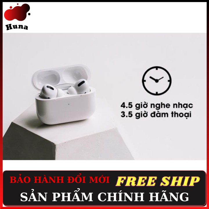 [AIRPODS PRO]⚡️Tai Nghe Bluetooth Phiên Bản Cao Cấp Nhất - Tặng Kèm Vỏ Đẹp [BẢO HÀNH ĐỔI MỚI] - HunaStore