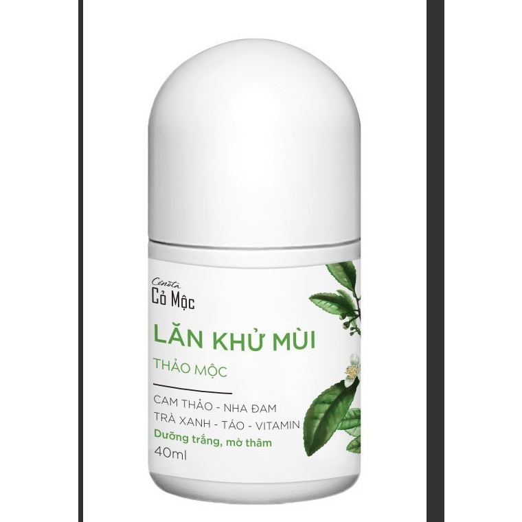 Lăn Khử Mùi Cenota Cỏ Mộc Dưỡng Trắng Mờ Thâm 40ml