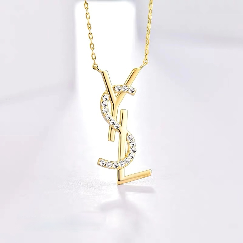 Dây chuyền mặt YSL bằng bạc 925S mùa hè thời trang dành cho nữ