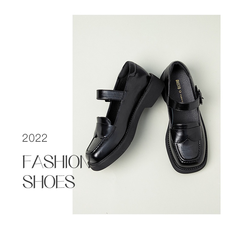 Giày moca Dusto quai ngang, da mềm