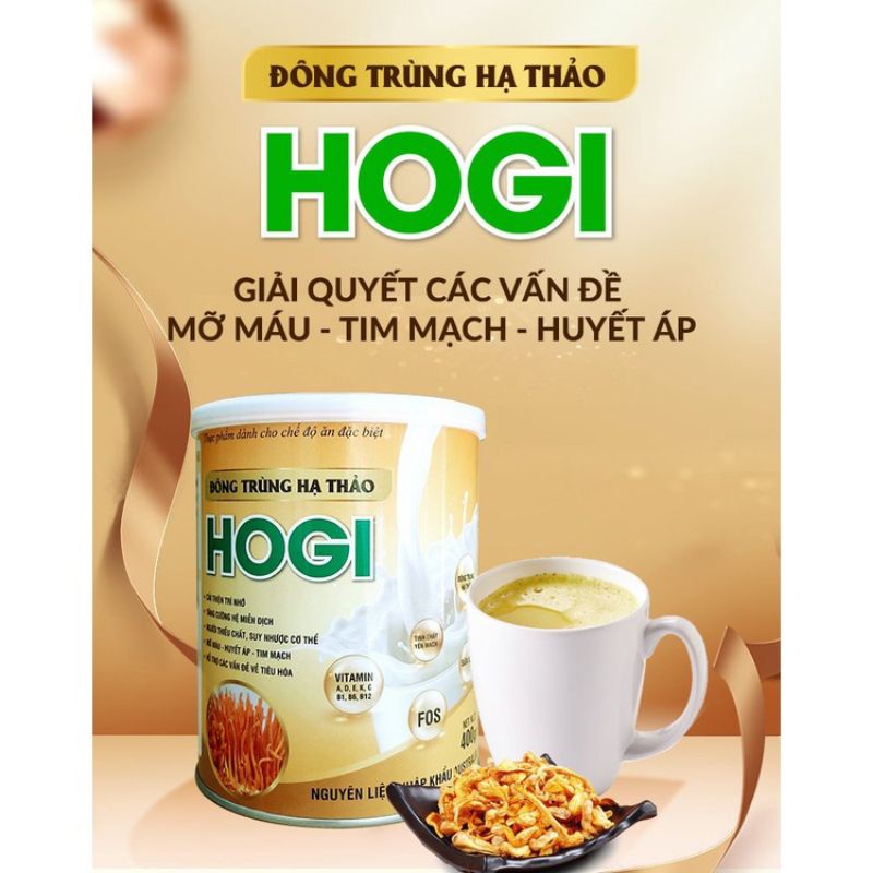 Sữa Đông Trùng Hạ Thảo Hogi 400g Bồi Bổ Cơ Thể, Chắc Khỏe Xương, Tăng Cường Miễn Dịch Và Trí Nhớ (Hộp 400gr)