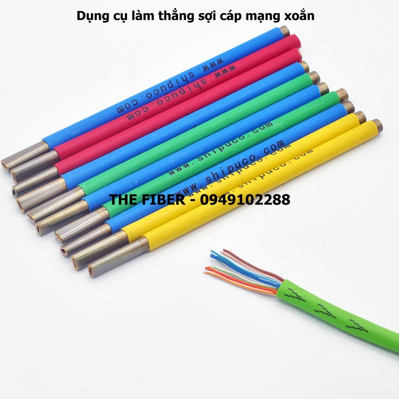 Dụng cụ xoáy cáp mạng xoắn thành thẳng