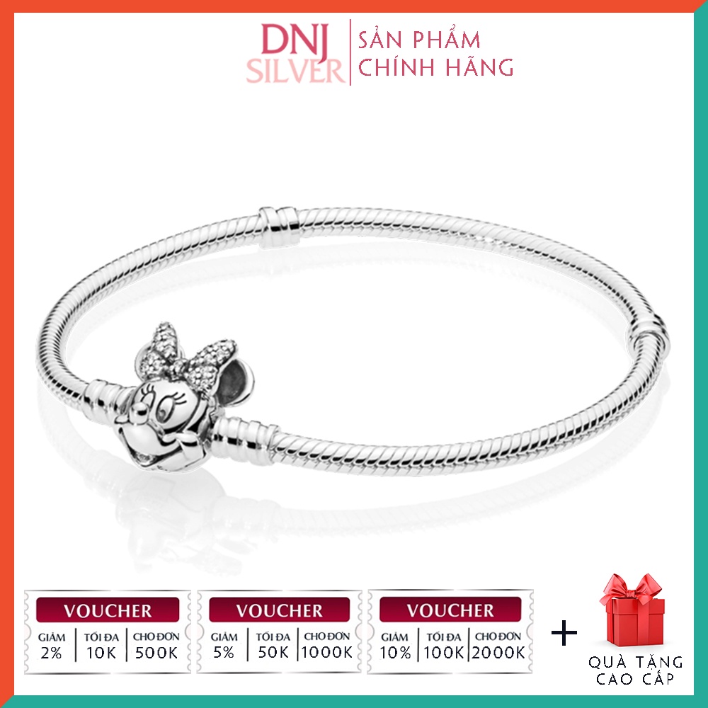 Vòng charm bạc 925 cao cấp - Mẫu vòng Mouse Head Bracelet, có thể mix thêm hạt charm vào vòng theo ý thích