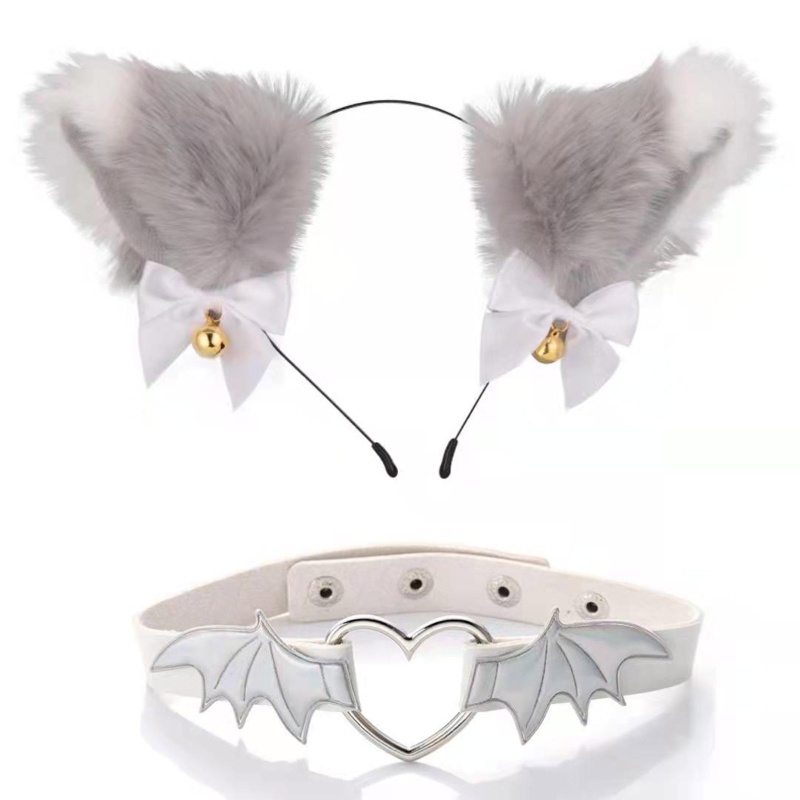 Băng Đô Tai Mèo Nhồi Bông Phong Cách Hoạt Hình Dễ Thương Dành Cho Nữ