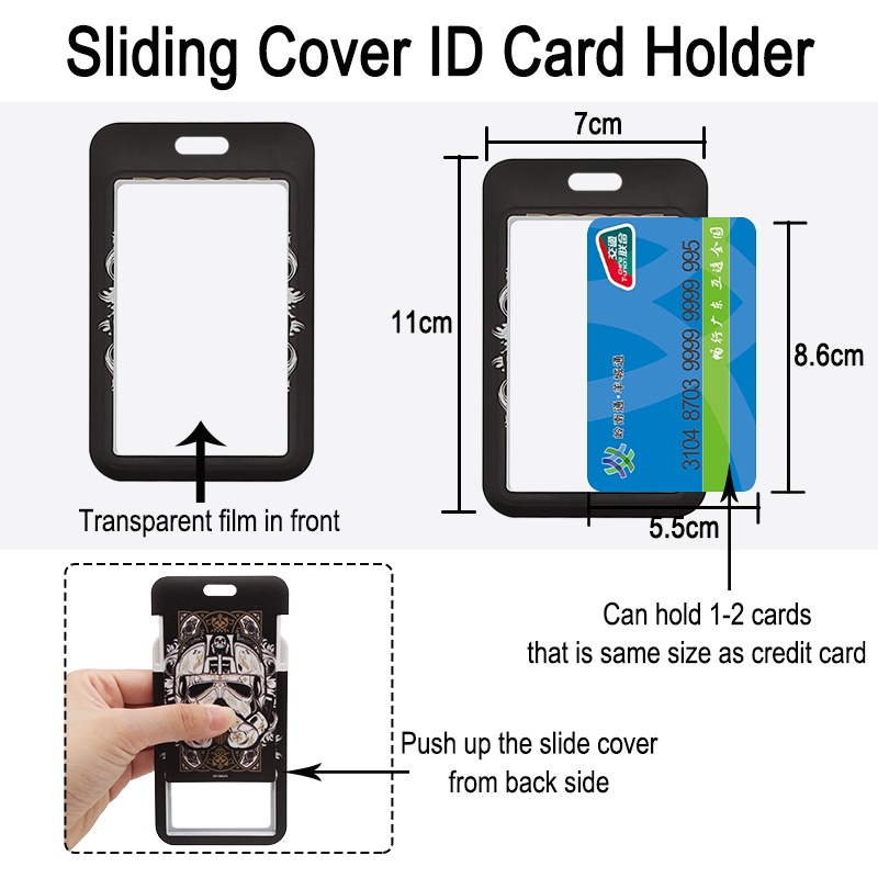 Dây Đeo Cổ Và Ngăn Đựng Thẻ Gắn Điện Thoại In Hình Star Wars