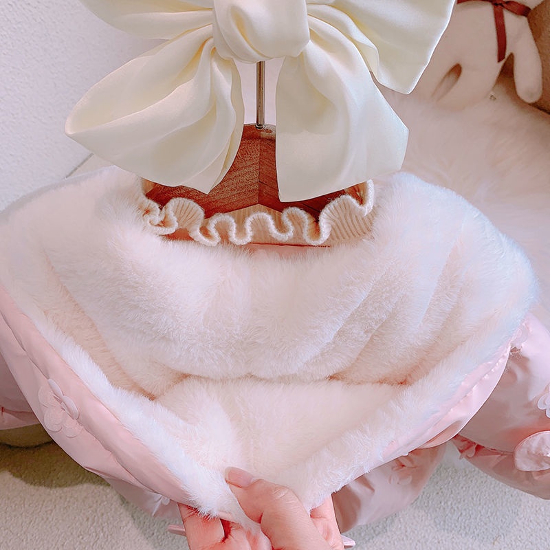 Áo Khoác Độn Bông Mùa Đông Mới Cho Bé Gái