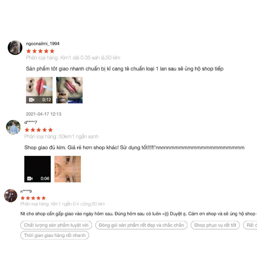 Kim Traiji chính hãng Đài Loan kim 1 kim 3 dùng cho máy xăm TsaiYi
