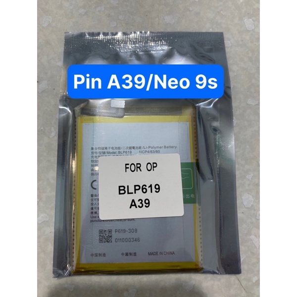 pin oppo A39 / neo 9s / A57 / F3 lite - BLP619 / 2820mAh loại zin