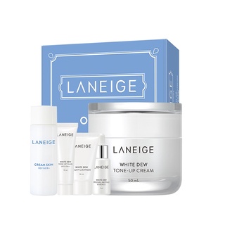Bộ Kem Dưỡng Trắng Da White Dew Tone Up Cream và dưỡng trắng toàn diện White Dew Laneige