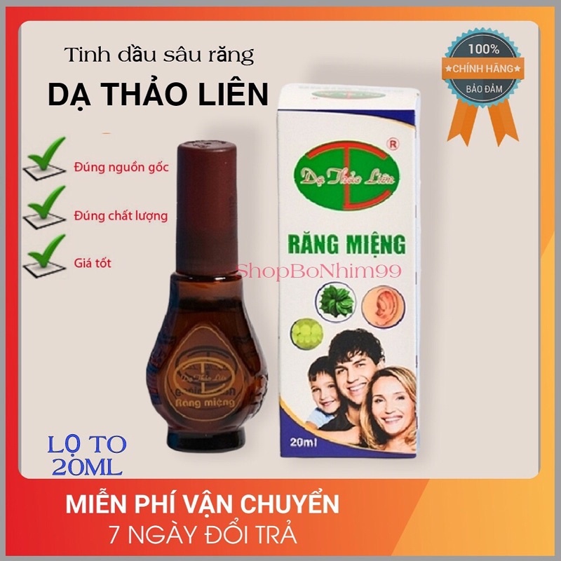 Tinh dầu Dạ Thảo Liên răng miệng -LỌ TO 20ml