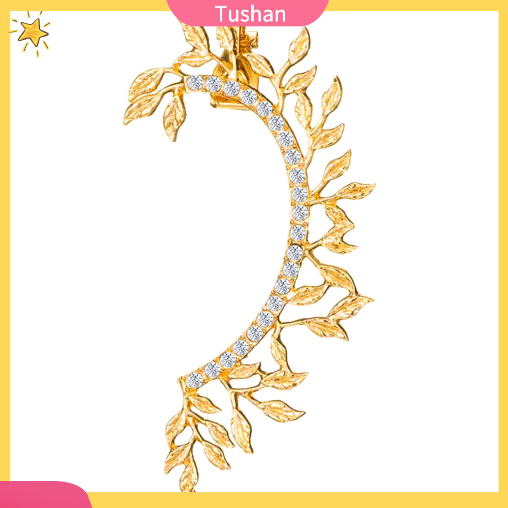 Khuyên vành tai đính đá phong cách vintage thời trang cho nữ