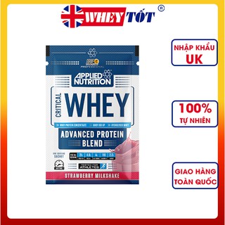 SỮA TĂNG CƠ APPLIED NUTRITION CRITICAL WHEY APPLIED NUTRITION SAMPLE 1 LẦN DÙNG