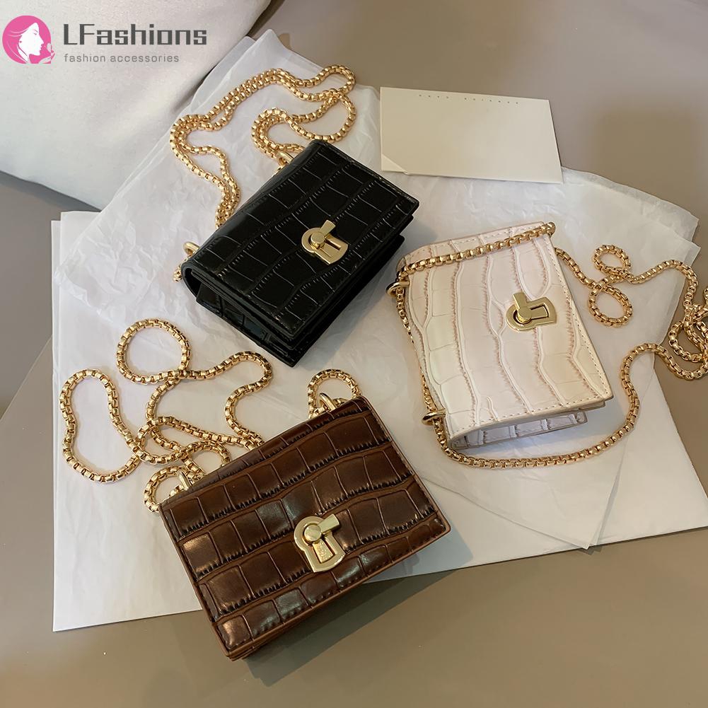 Túi đeo vai da PU mini thời trang sang trọng cho nữ