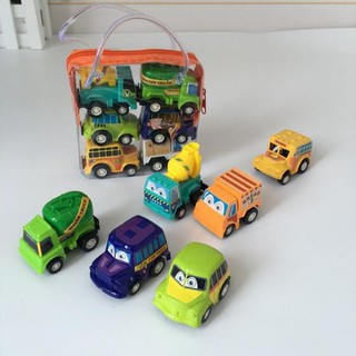 Set 6 ô tô mini bánh đà nhỏ xinh cho bé