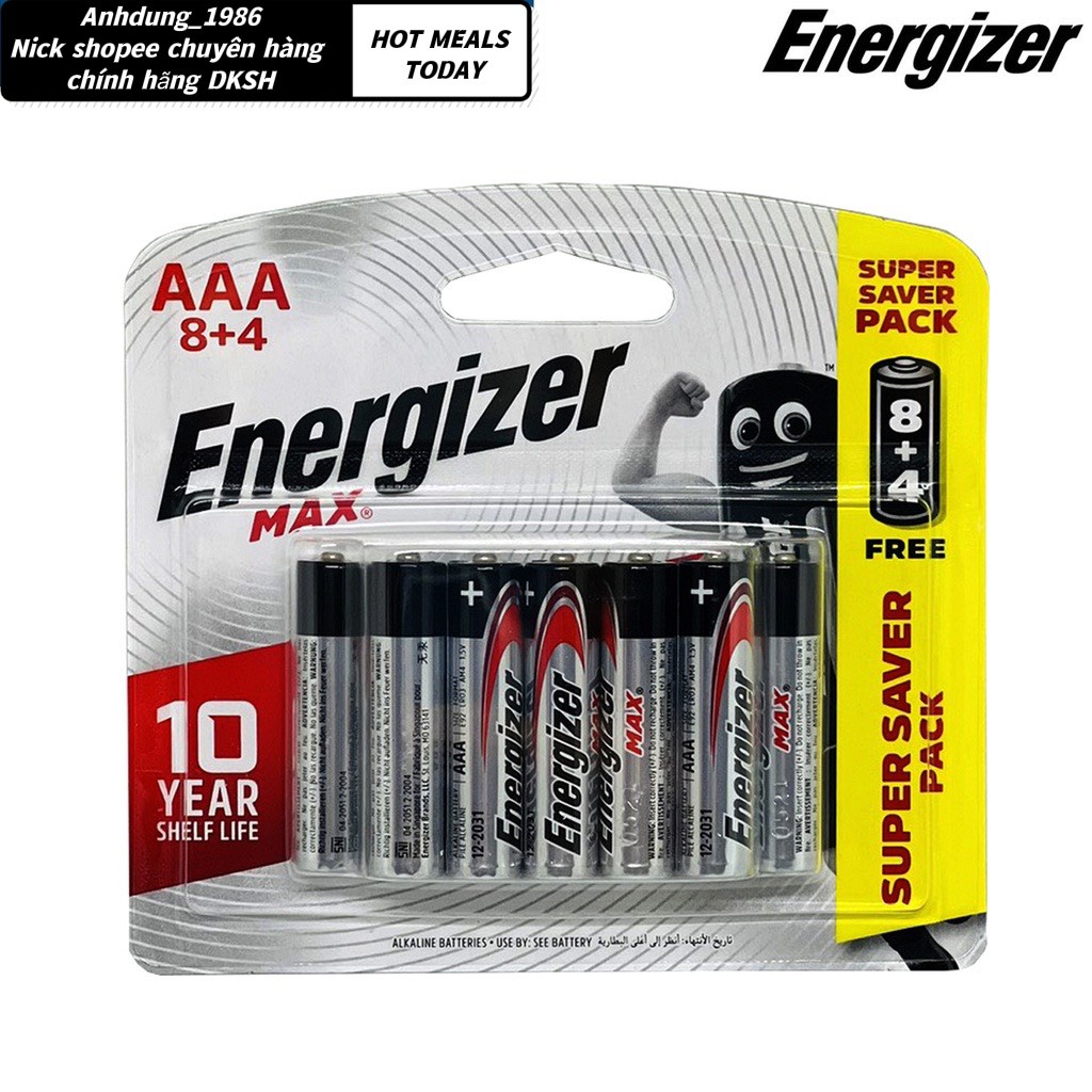 Pin Energizer Max AA & AAA E91, E92