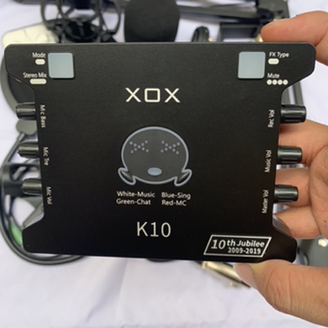 Combo ISK AT350-SOUND CARD XOX K10 2020 Bản Kỷ niệm 10 năm hãng xox bảo hành 6 tháng