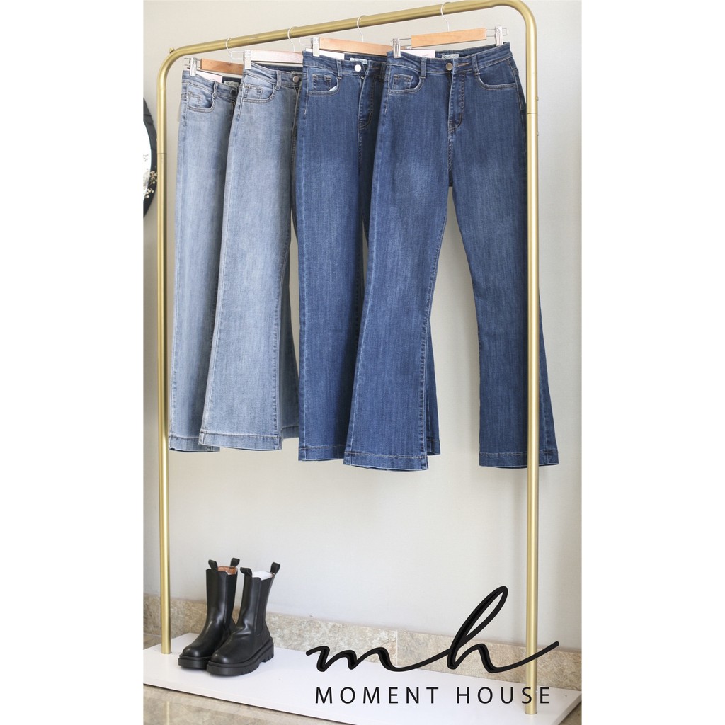 QUẦN JEAN ỐNG LOE CO DÃN (JEAN 08), size SML, Hàng sẵn