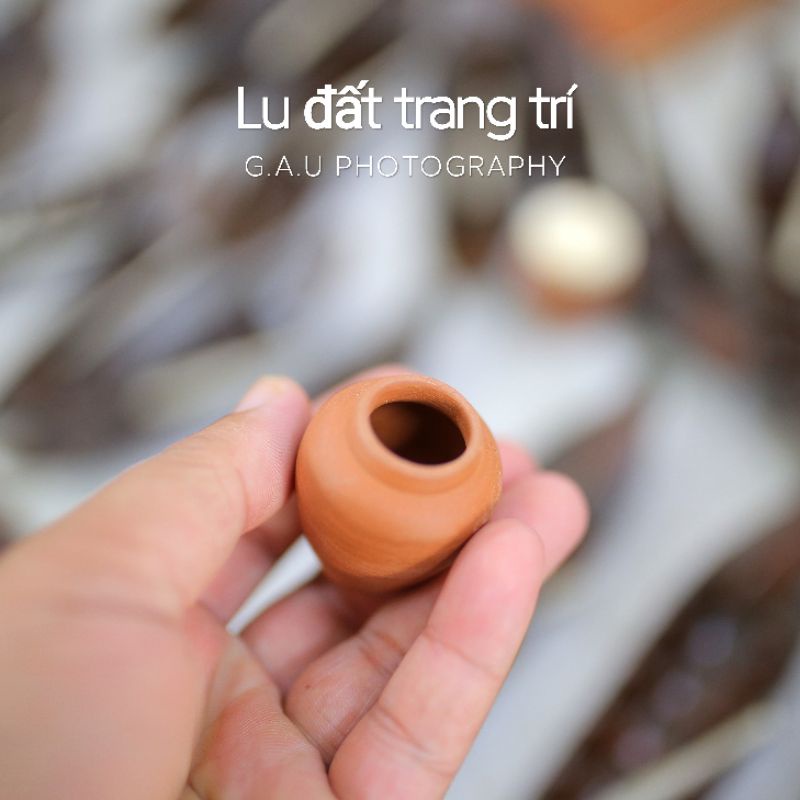 Lu đất trang trí cưng xỉu | phụ kiện hòn non bộ | để bàn trang trí