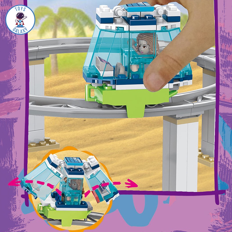 Đồ Chơi Lắp Ráp Friends Mô Hình Công Viên Nước Trái Tim / Đồ Chơi Trí Tuệ / Đồ Chơi Bé Gái SX3018