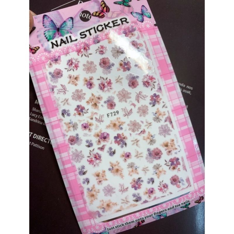 Stick dán móng nail cao cấp,stick gấu,vịt,mèo thần tài,hoa,chuột- phụ kiện nail