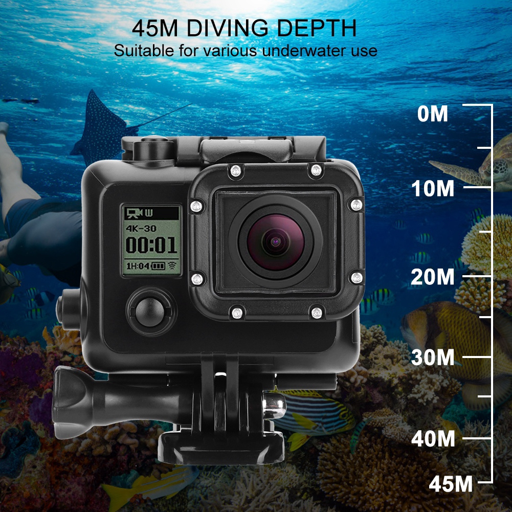 Miếng Dán Bảo Vệ Camera Chống Nước 45m Cho Gopro Hero 3 / 3 + / 4