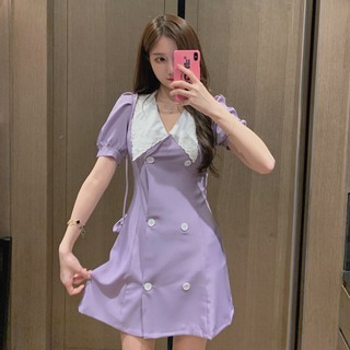 Đầm Xòe Tay Ngắn Xinh Xắn Dành Cho Nữ