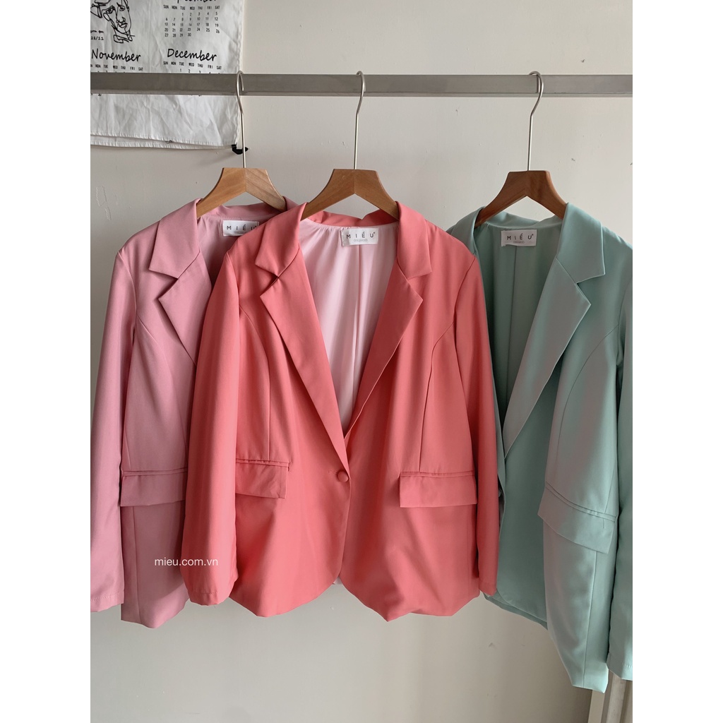 [ Miều ] Áo khoác blazer màu sắc nổi bật Ellamy