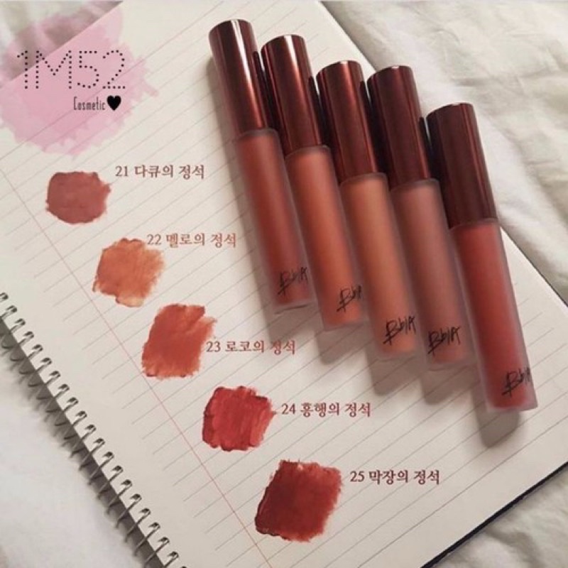 Son kem lì Bbia Last Velvet Lip Tint (đầy đủ 38 mã màu)