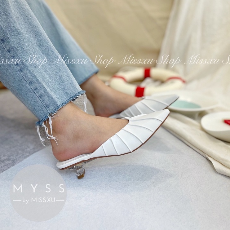Giày sục nữ mũi nhọn gót nhí 3cm thời trang MYSS - SU100