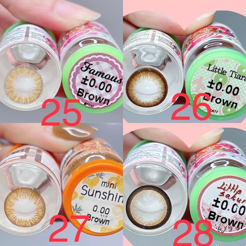 Các mẫu lens Nâu_Brown HOT size không giãn 14,0 mm- không độ_kính áp tròng nâu _Sam Eyes_Lens Sam Sam (FREE SHIP)