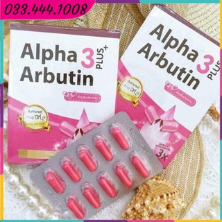 Viên kích trắng Alpha Arbutin 3 Plus New UV Protection hộp 10 viên - Thái Lan