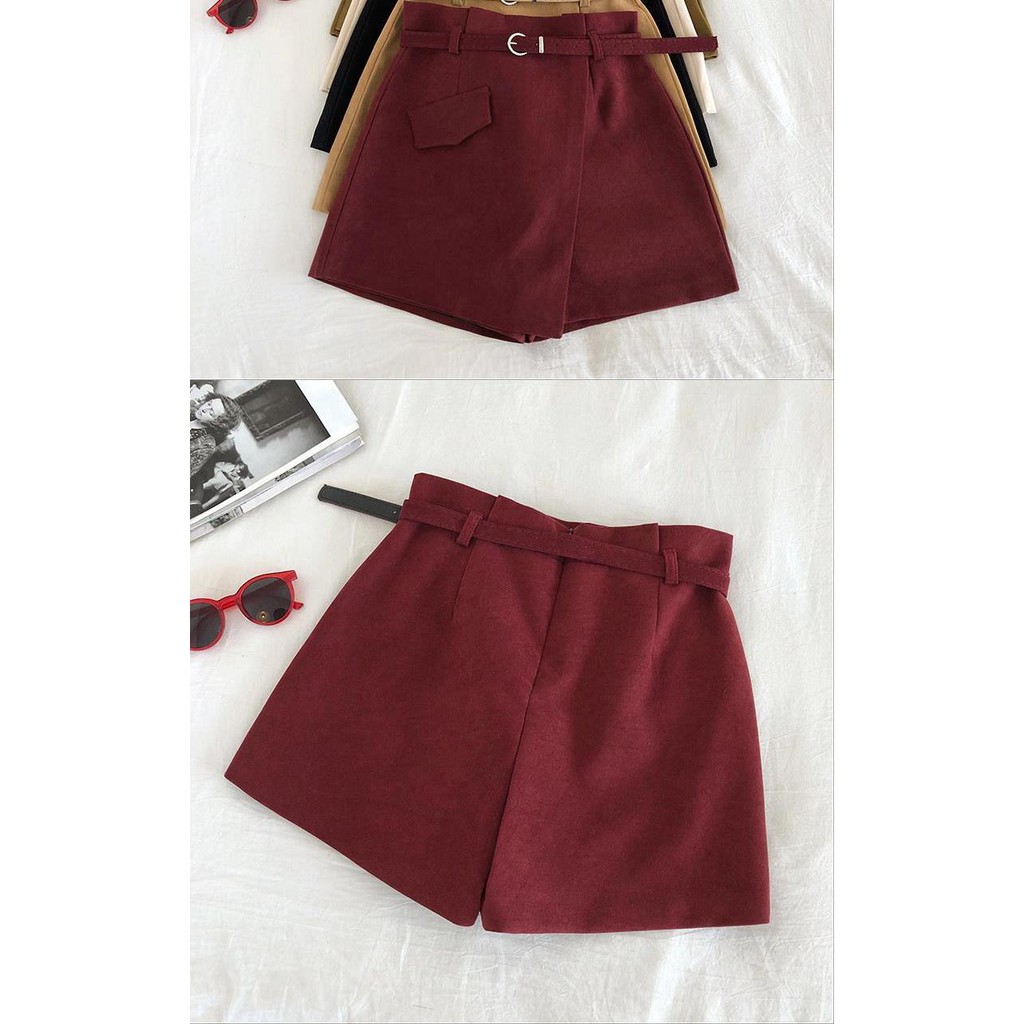 Quần Giả Váy Nữ Lury, Váy Chữ A Ngắn, Chất Vải Da Lộn Cao Cấp, Phong Cách Thời Trang Hàn Quốc Tặng Kèm Đai Siêu Xinh | BigBuy360 - bigbuy360.vn