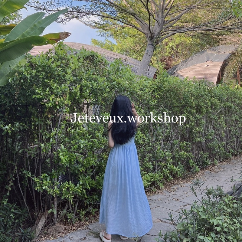 Váy hai dây dài xếp ly by Jeteveux | BigBuy360 - bigbuy360.vn