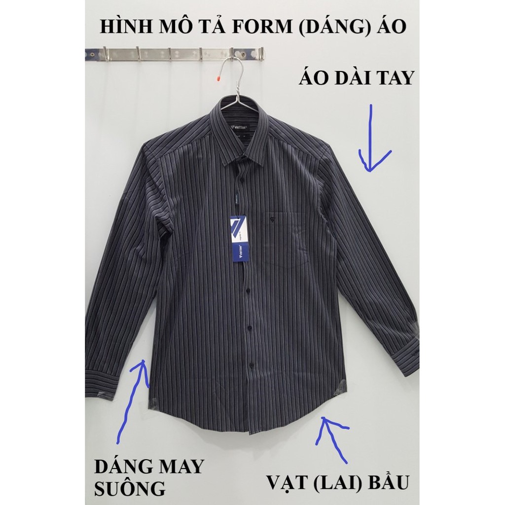 (CRL 1) ÁO SƠ MI VIỆT TIẾN DÀI TAY CA RÔ NHIỀU MẪU | BigBuy360 - bigbuy360.vn