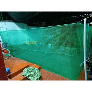 Tráng, lồng, vèo nuôi thả cá, tôm, cua,.. màu xanh dày mắt 0,5mm hàng đẹp