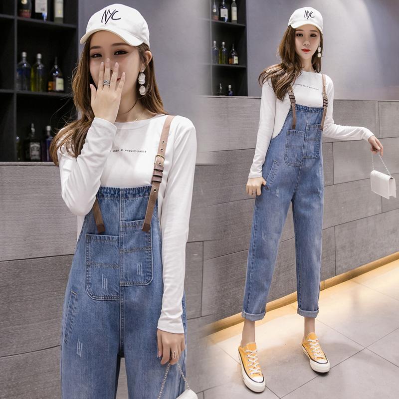 Quần Yếm Jeans Phong Cách Hàn Quốc Thời Trang Cho Nữ Size S-3Xl | BigBuy360 - bigbuy360.vn