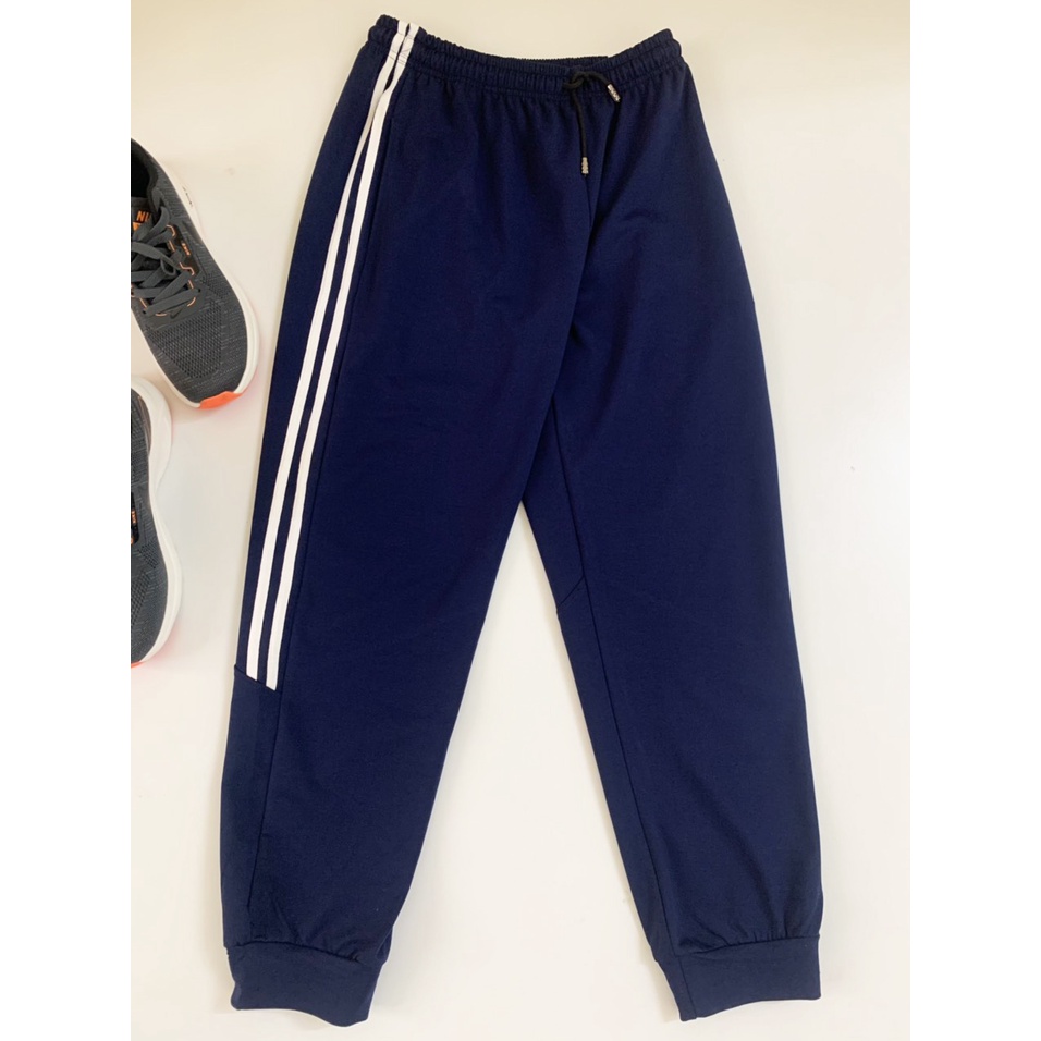 Quần Jogger Nam Thể Thao - Quần Nỉ Nam Kẻ Sọc Chất Da Cá Chun Bo Ống, Cạp Có Dây Rút Chắc Chắn