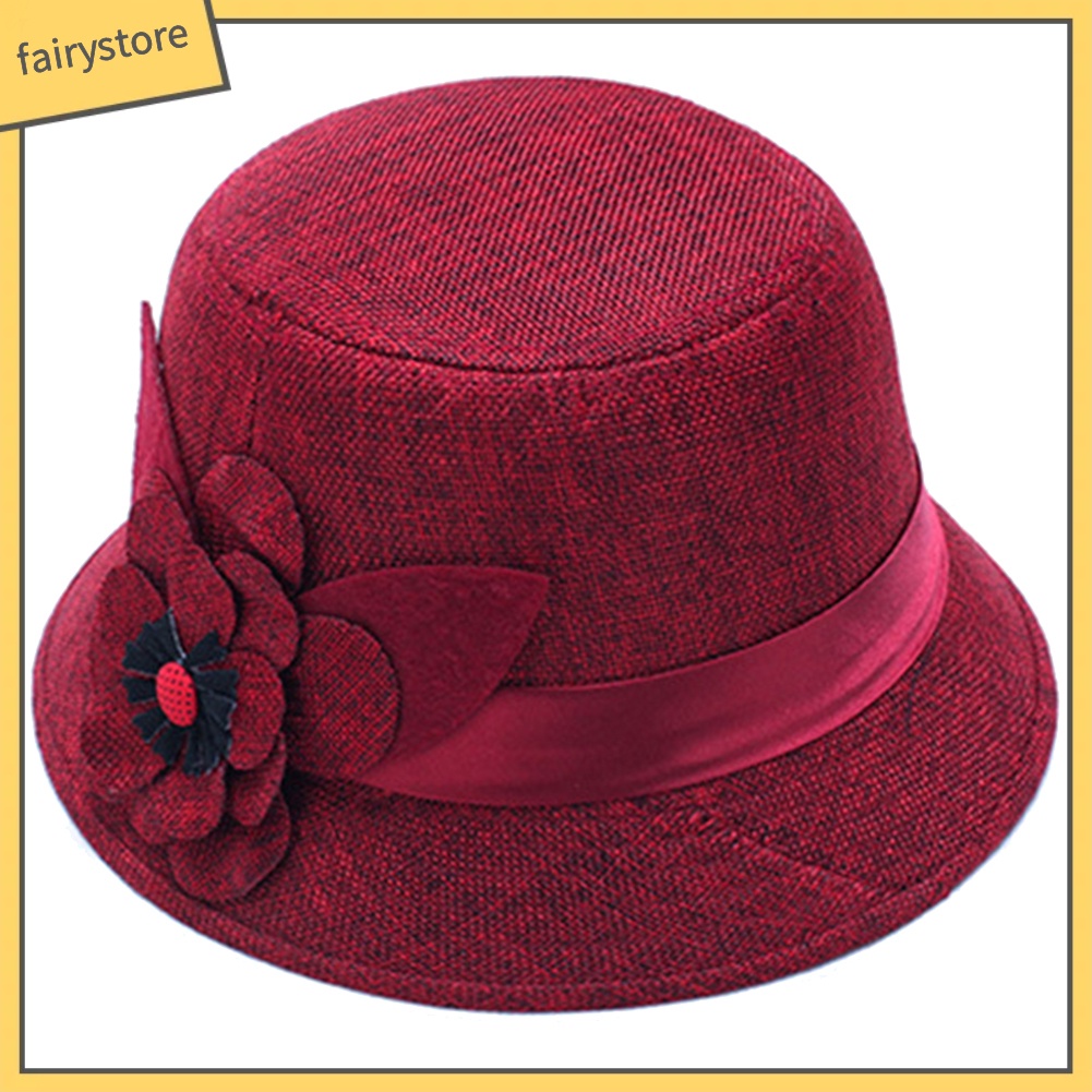 Mũ Rộng Vành Màu Trơn Thanh Lịch Cho Nữ