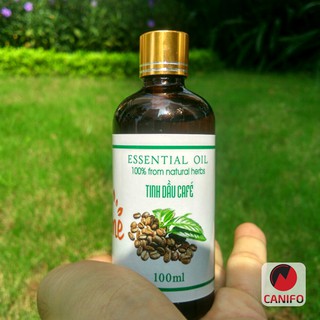 Tinh dầu Cafe CANIFO (100ml) nguyên chất, Tinh Dầu Cà Phê Treo Xe ô tô, giúp khử mùi oto, Thơm phòng ngủ, khách sạn