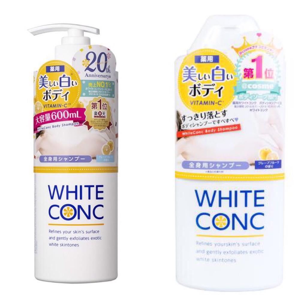 SỮA TẮM DƯỠNG TRẮNG DA WHITE CONC (CHAI 360ML &amp; 600ML) - HÀNG NỘI ĐỊA NHẬT