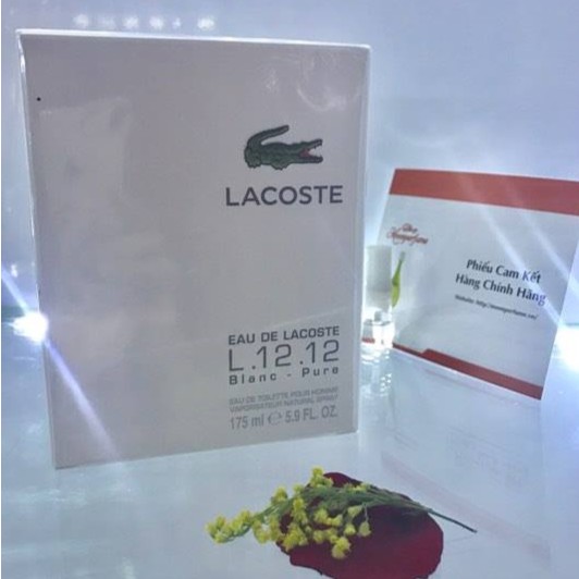 [FREESHIP - SẴN] Nước hoa Nam LACOSTE EAU DE LACOSTE L.12.12 BLANC 100ml edt . Chính Hãng Có BH NEW 2020