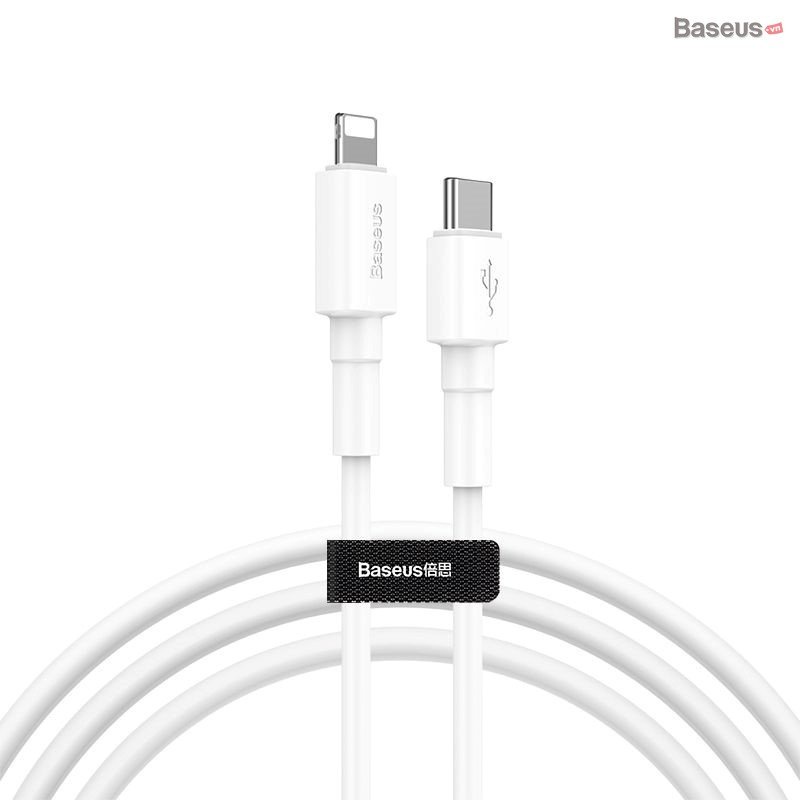 Cáp sạc iPhone - Dây PD 20W/18W Baseus - Type C to Lightning - Chuẩn PD hỗ trợ sạc nhanh - Siêu bền - Chính hãng