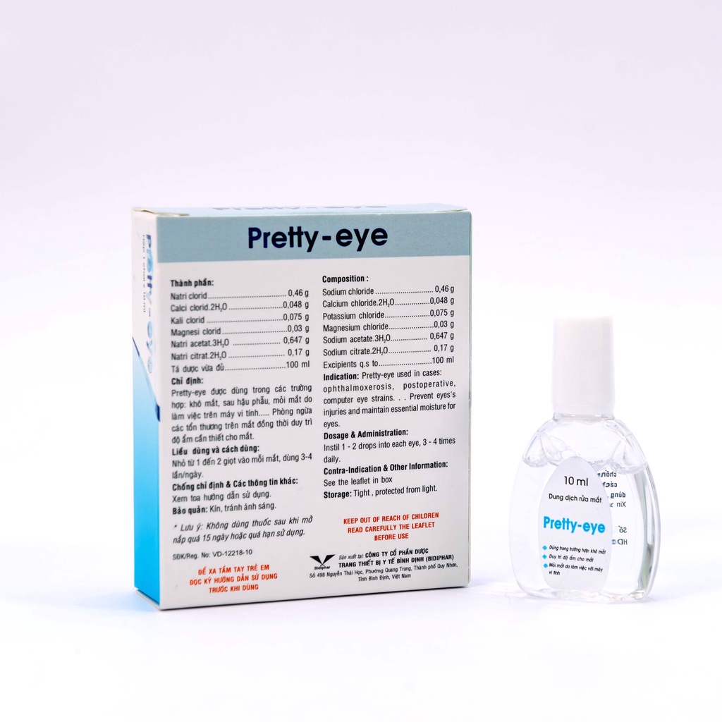 Dung dịch rửa mắt nhỏ mắt dưỡng mắt Pretty Eye Pretty-Eye 10ml